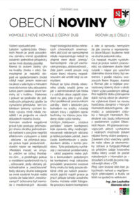 Obecní noviny Homole